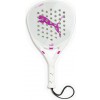 Puma - Solarcourt - Dames - Padel Racket - Wit met Roze